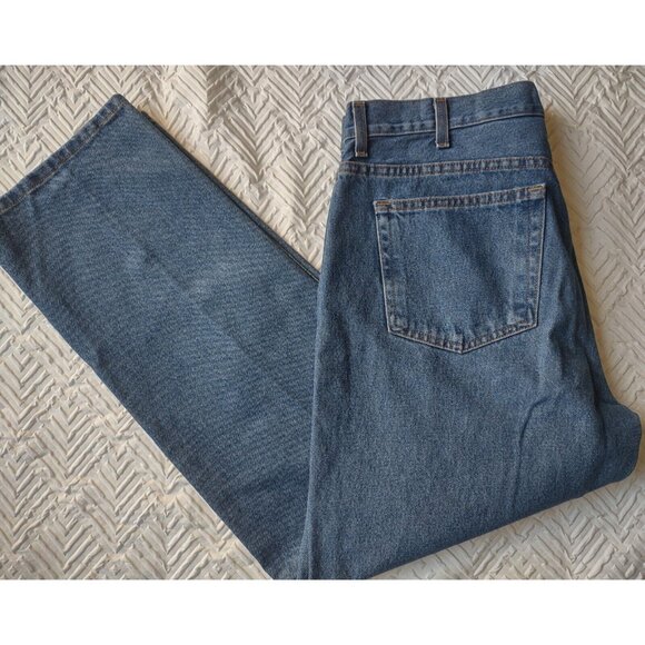 Faded Glory Denim Regular Fit Straight Jeans Men's 36x29 Blue 5-Pocket Excellent - Picture 9 of 9